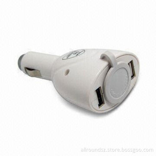 In-car Charger with 12 to 24V Input Voltage, Suitable for Mobile Phones